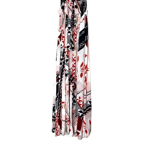 Anthropologie Abel The Label Charolette Maxi Dress- Abstract Print Halter Maxi - Picture 9 of 14